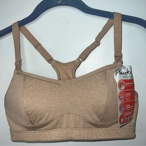 Playtex Nursing Racerback Bra Nude XS Quickstrap Maternity Nursing Bra NWT